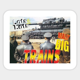 Railway gun nostalgia Sticker